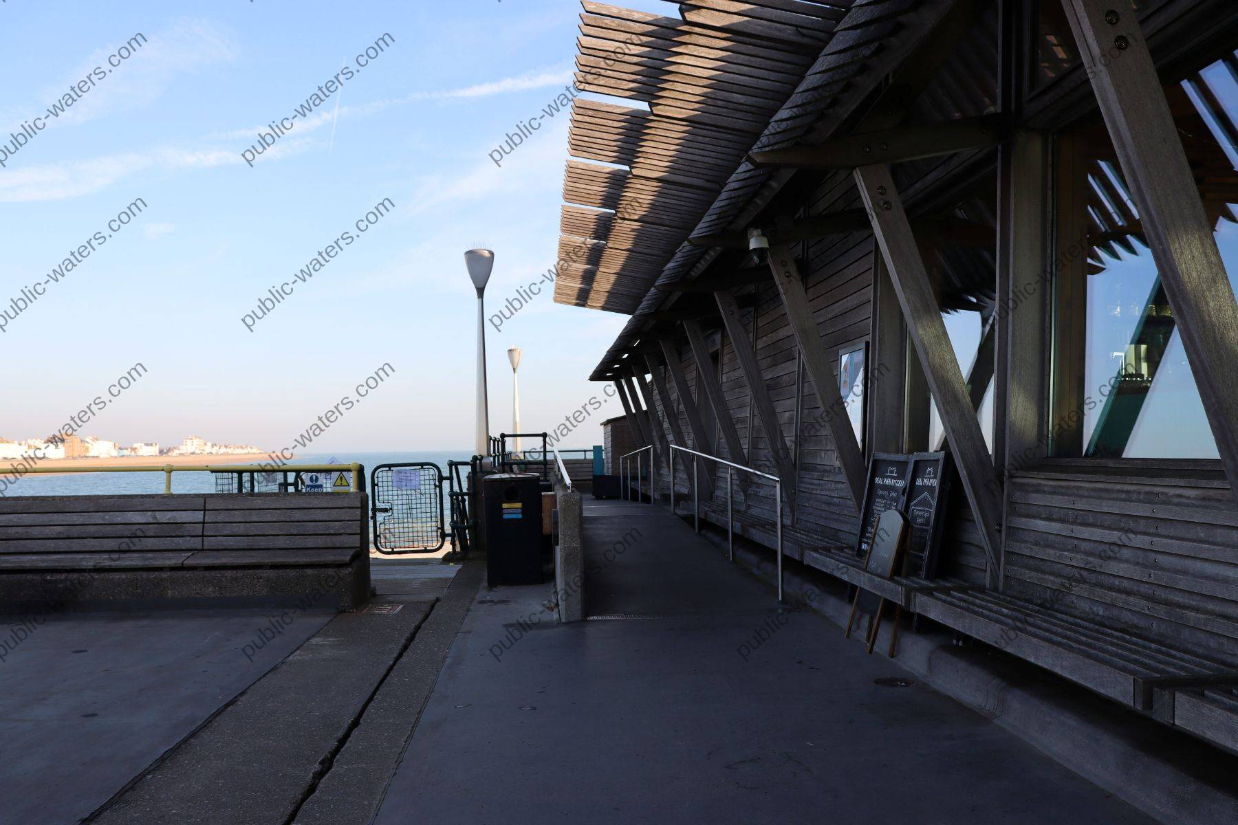 Deal Pier left side entrance into Café and toilets