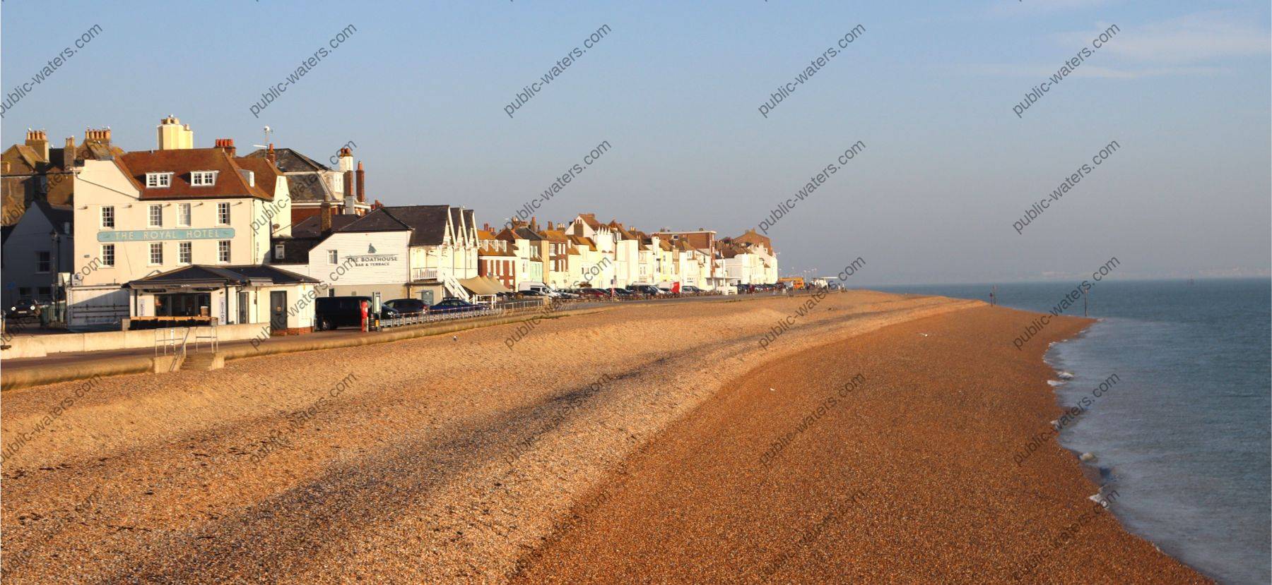 Deal shoreline left side looking out to sea