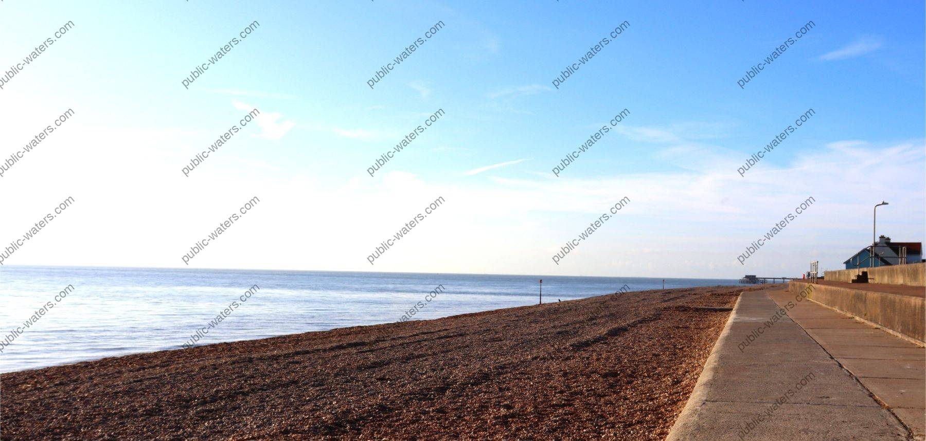 North Promenade beach and Deal Pier