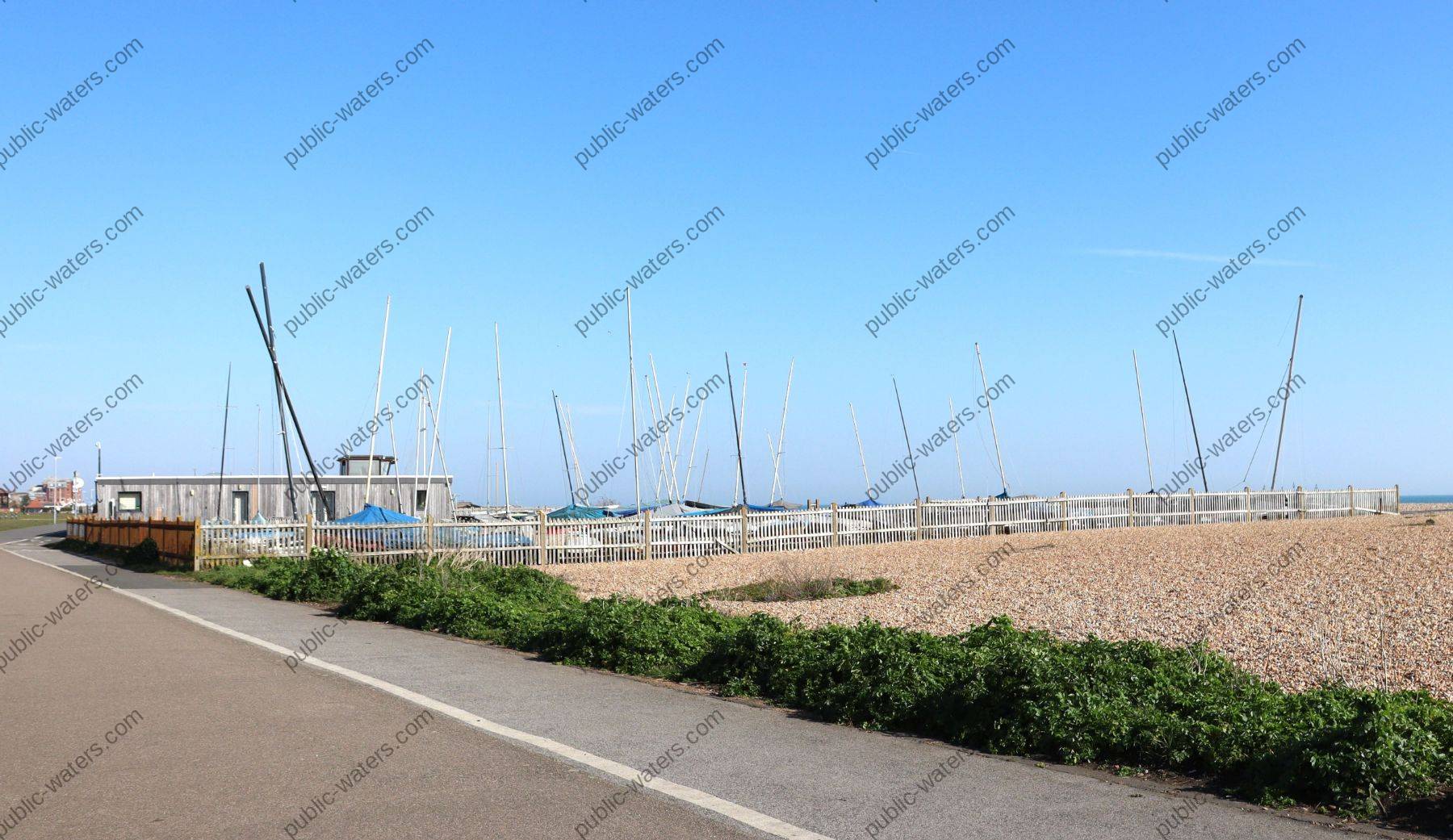 Walmer Seafront Sailing Club and Beach