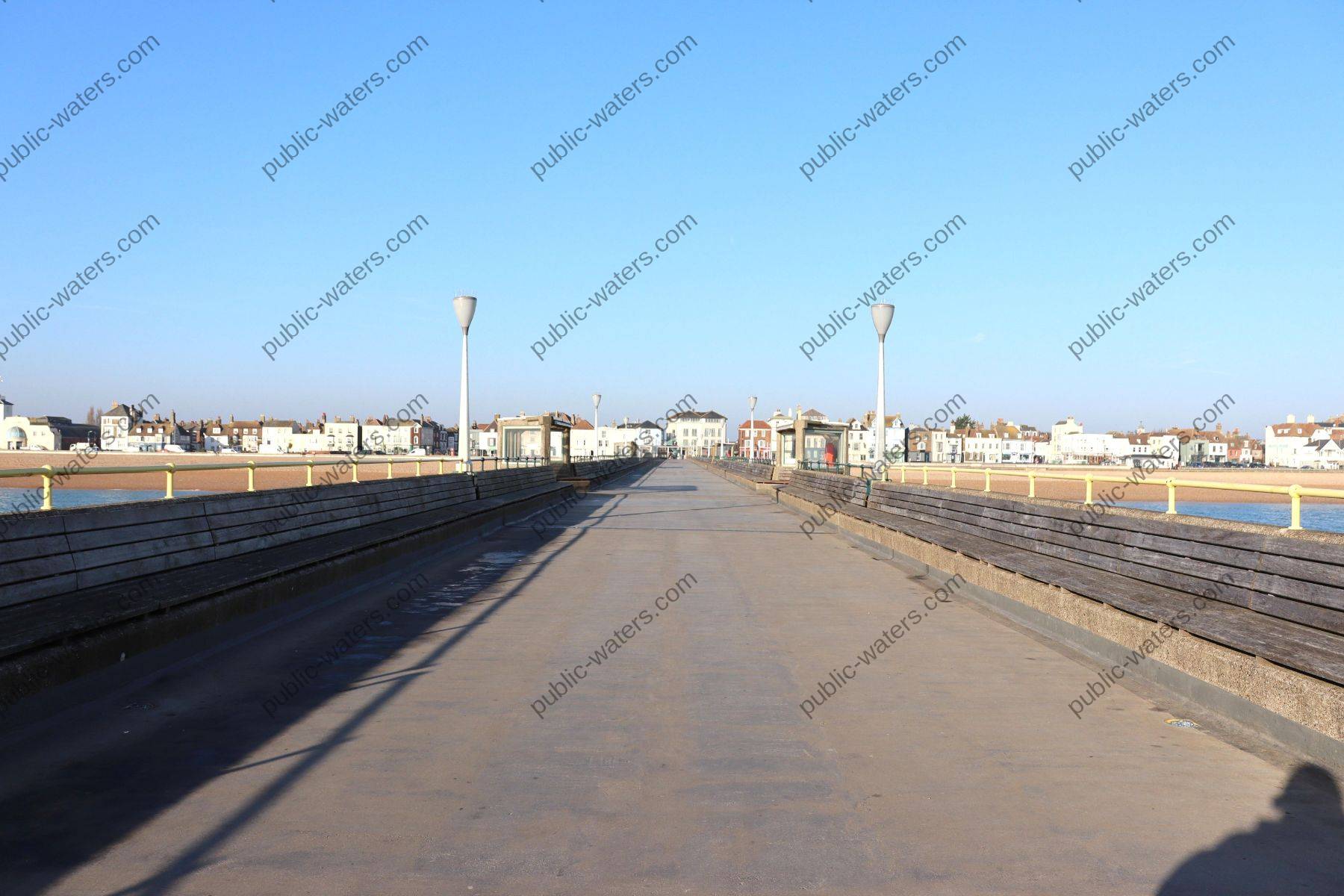 Deal Pier walkway to seafront and exit
