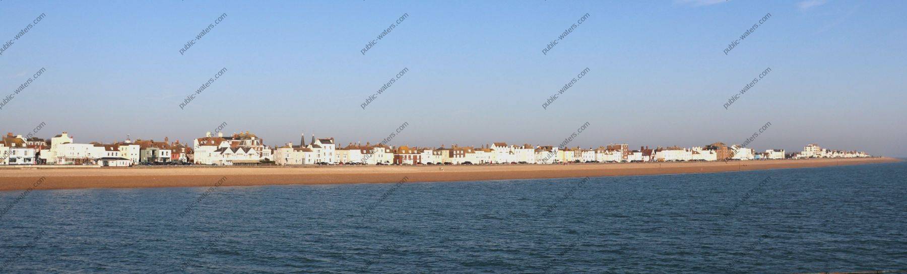 Deal seafront right side view from the pier